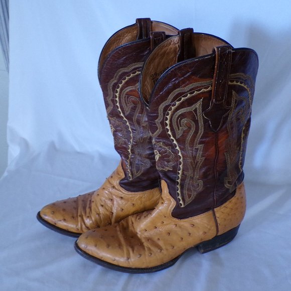 JACA BOTAS MEXICO OSTRICH QUILL LEATHER COWBOY BOOTS main image 6